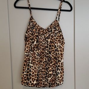 Express leopard print tank top